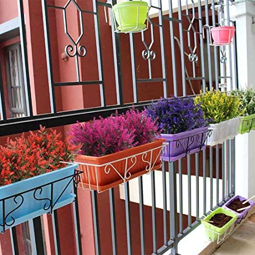 RECUTMS Artificial Lavender Flowers 8 Bundles UV Resistant Decor