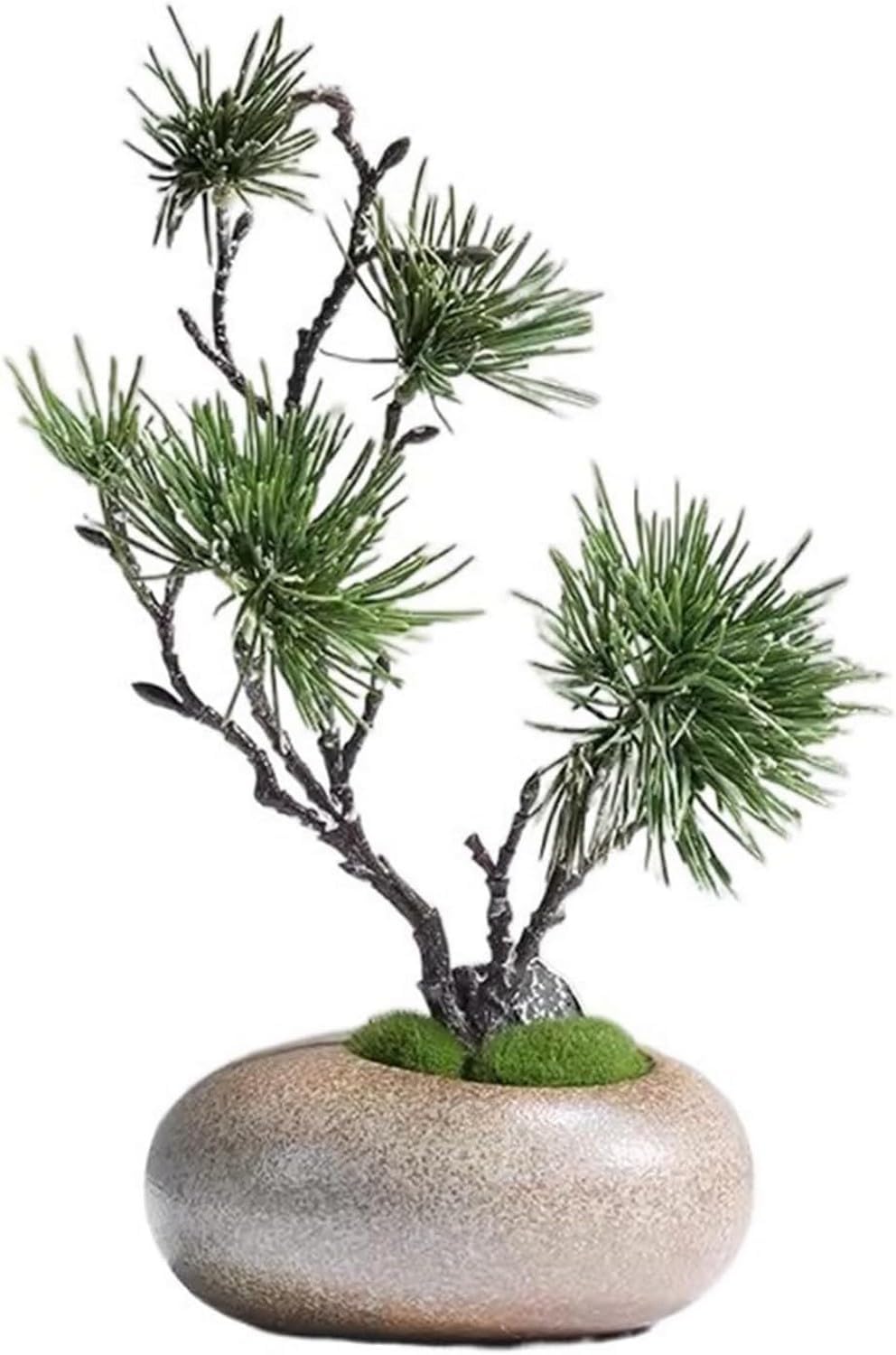FAFACAI Artificial Bonsai Tree Gray Desktop Decor
