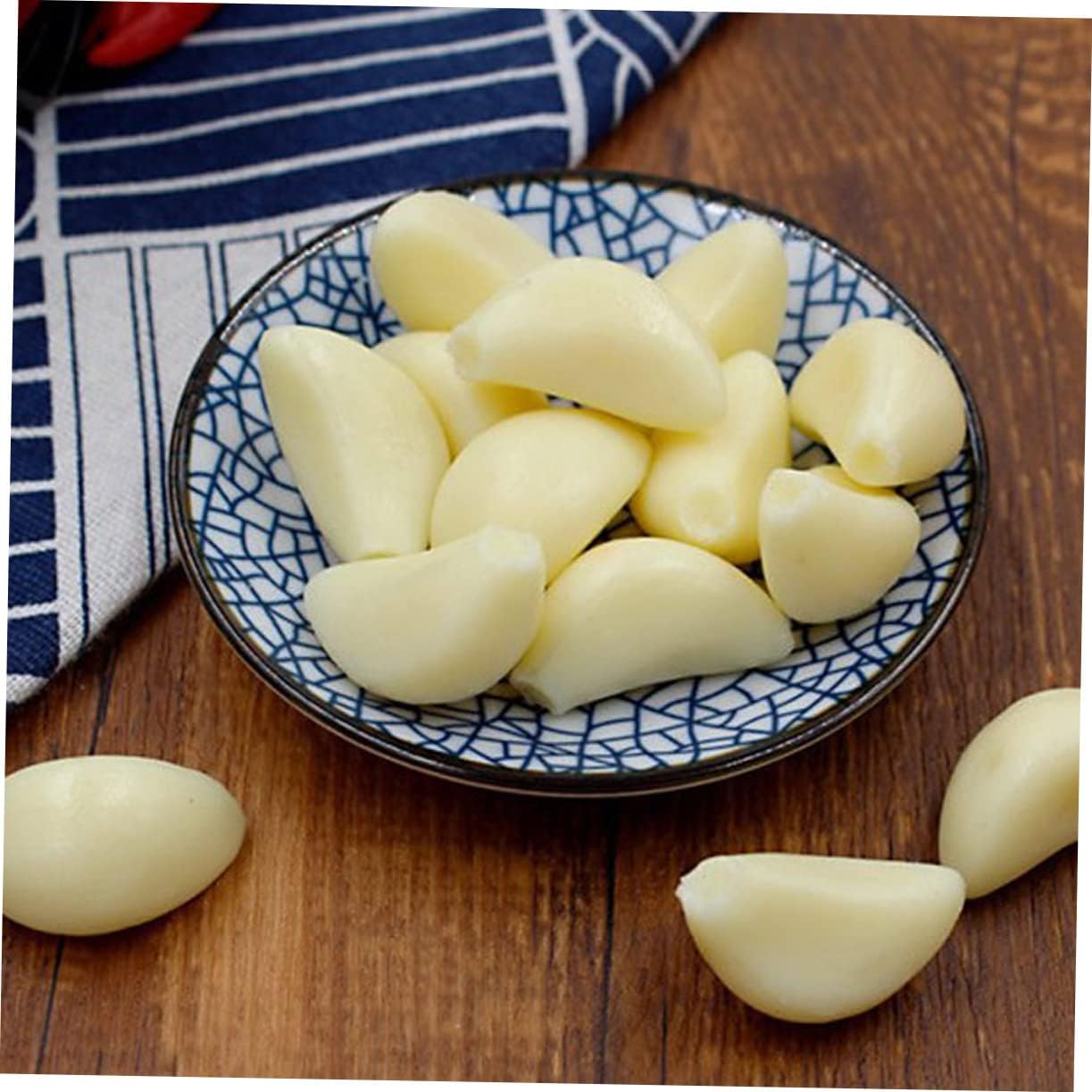 10pcs Artificial Garlic Cloves for Decor and Photo Props