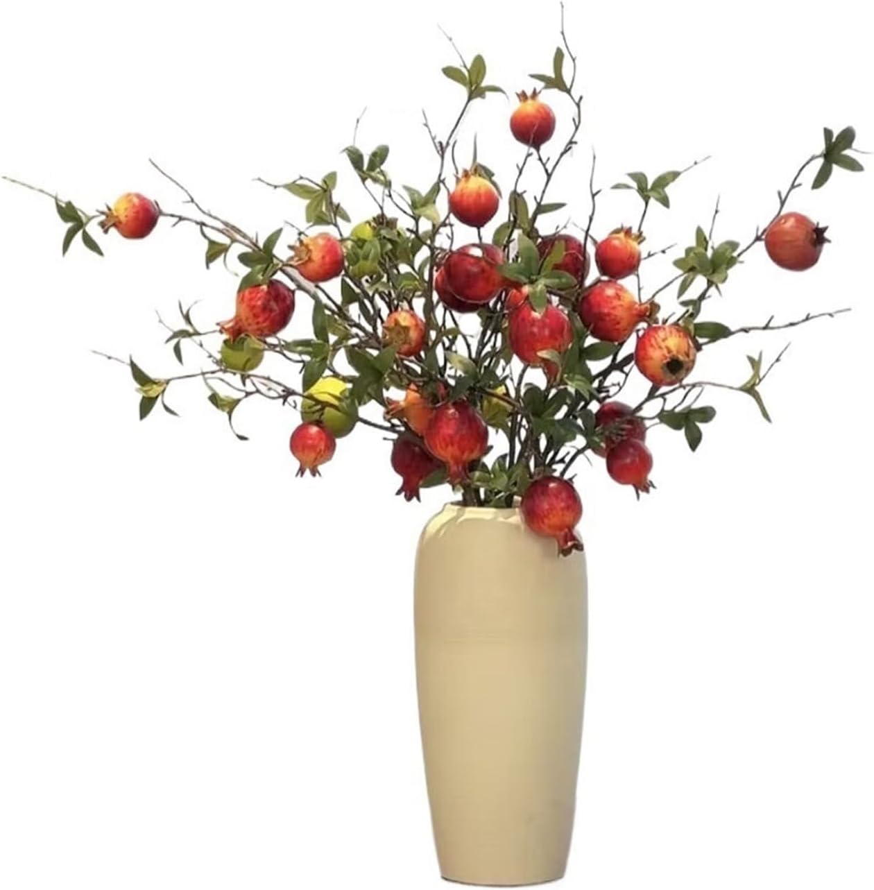 GRFIT Artificial Pomegranate Flower Decor Arrangement