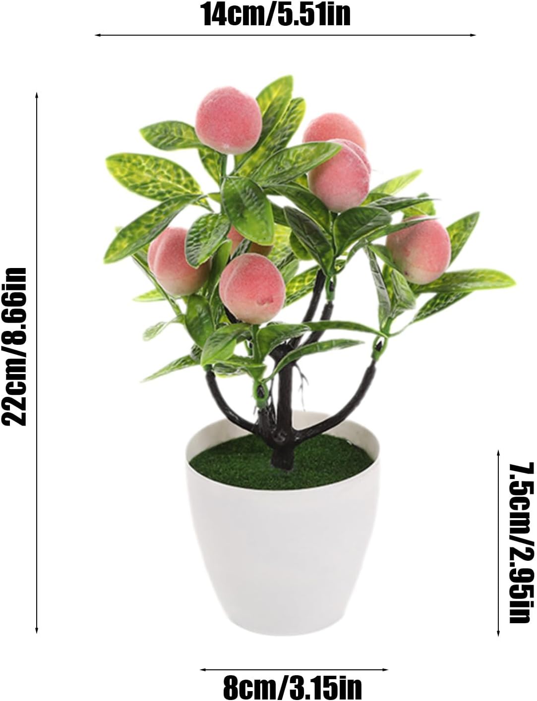 VIVIANYO HD Mini Artificial Fruit Tree with Pot
