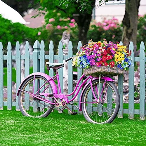 12Pcs Artificial Flowers Set for Home Garden Decor