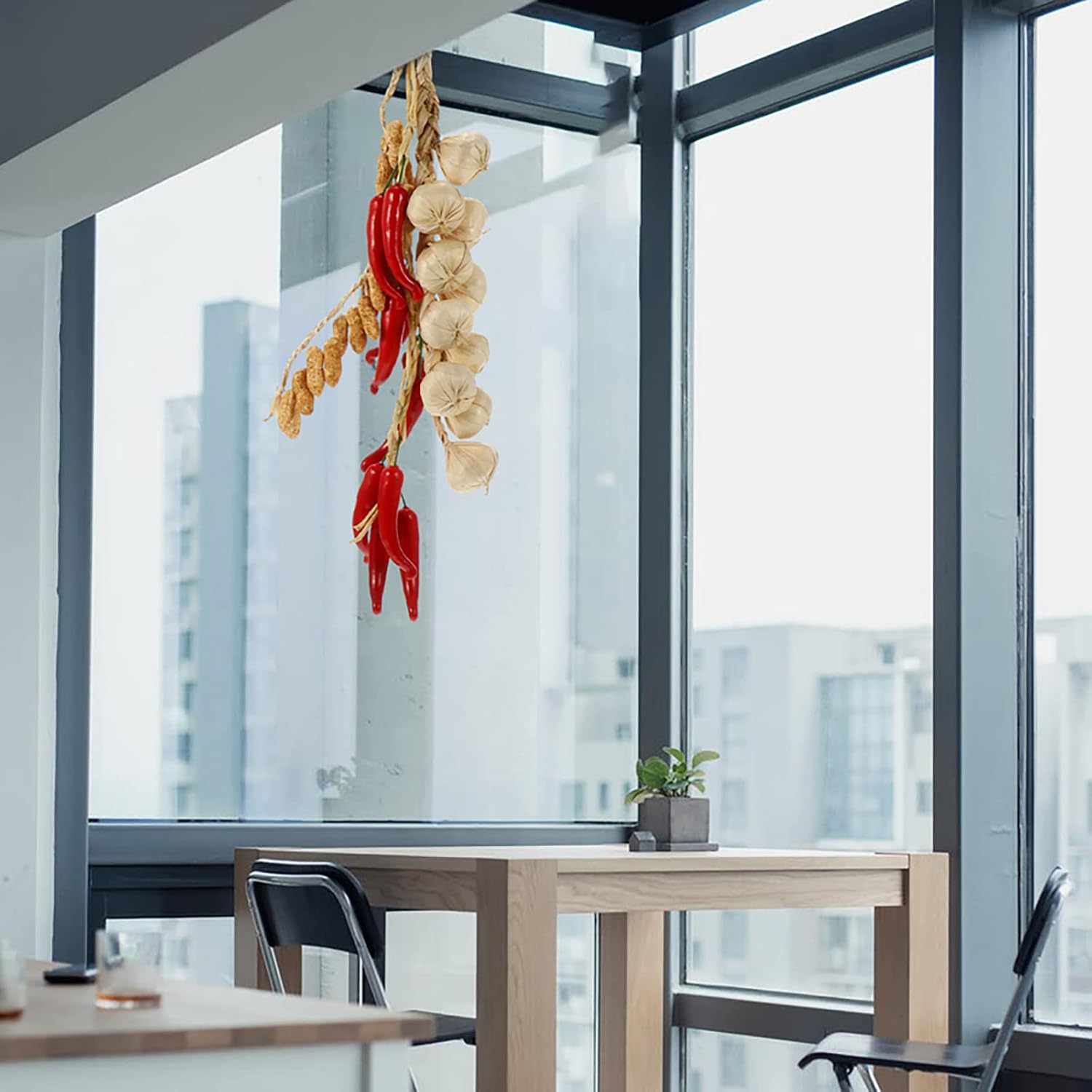 Emivery 2Pcs Artificial Garlic Hanging Garland