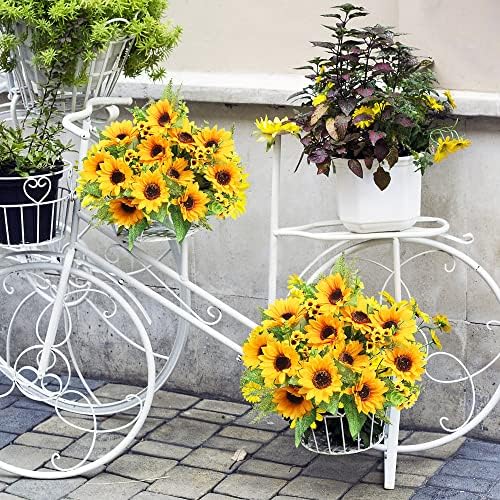 AmyHomie Artificial Sunflower Bouquets 2 Bunches