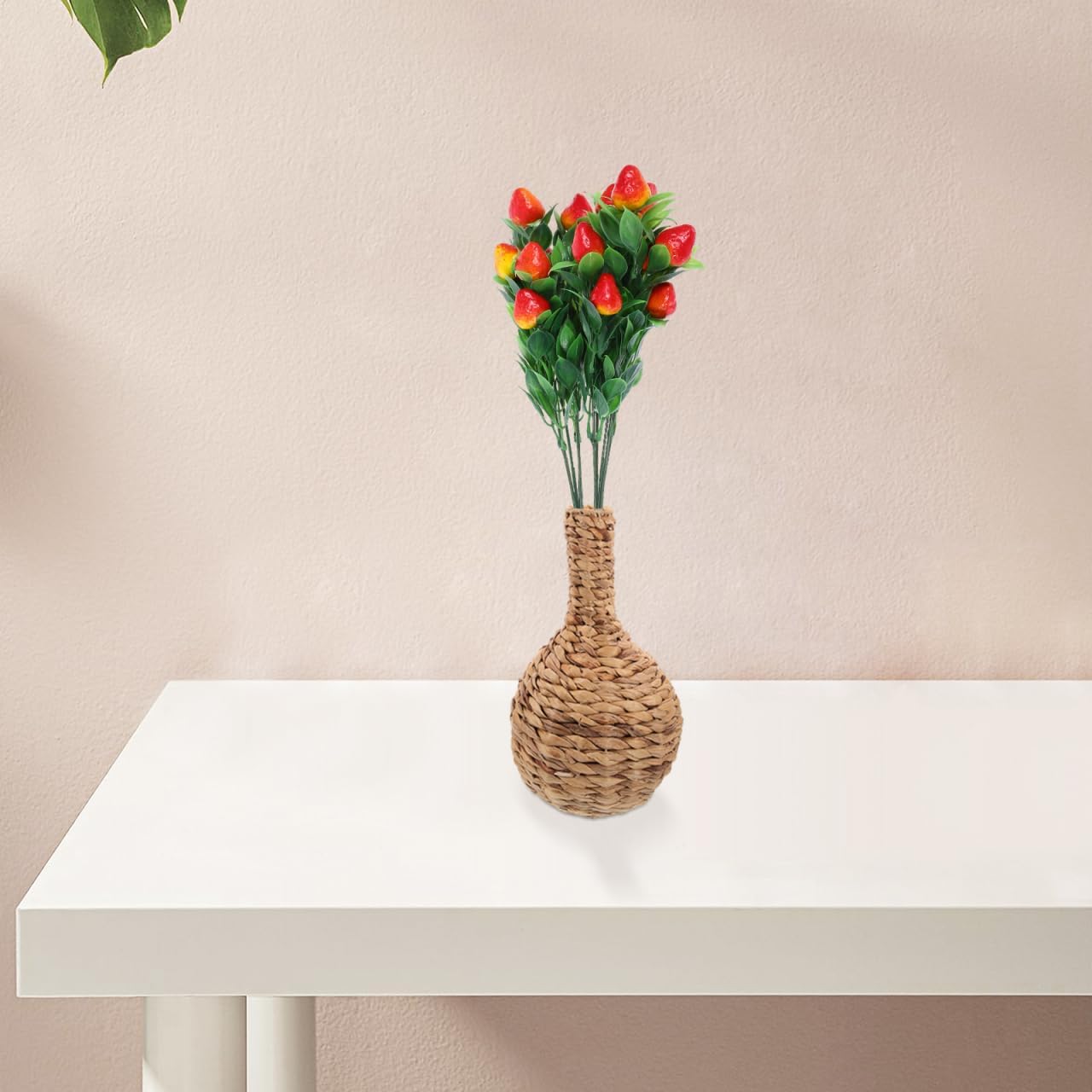 MAGICLULU 2pcs Artificial Strawberry Bouquets for Home Decor