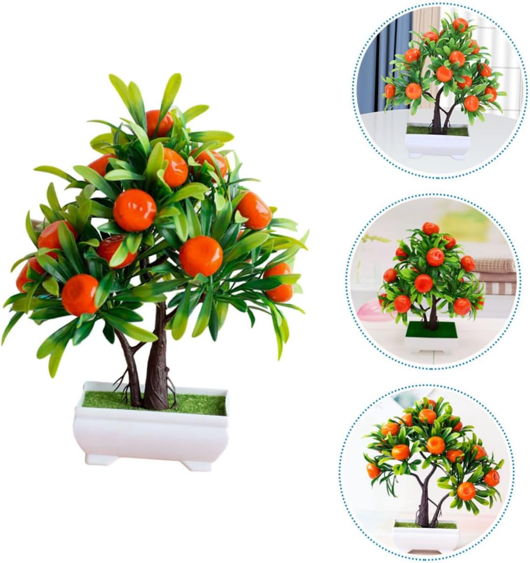 Faux Fruit Tree Decor Artificial Bonsai Plant