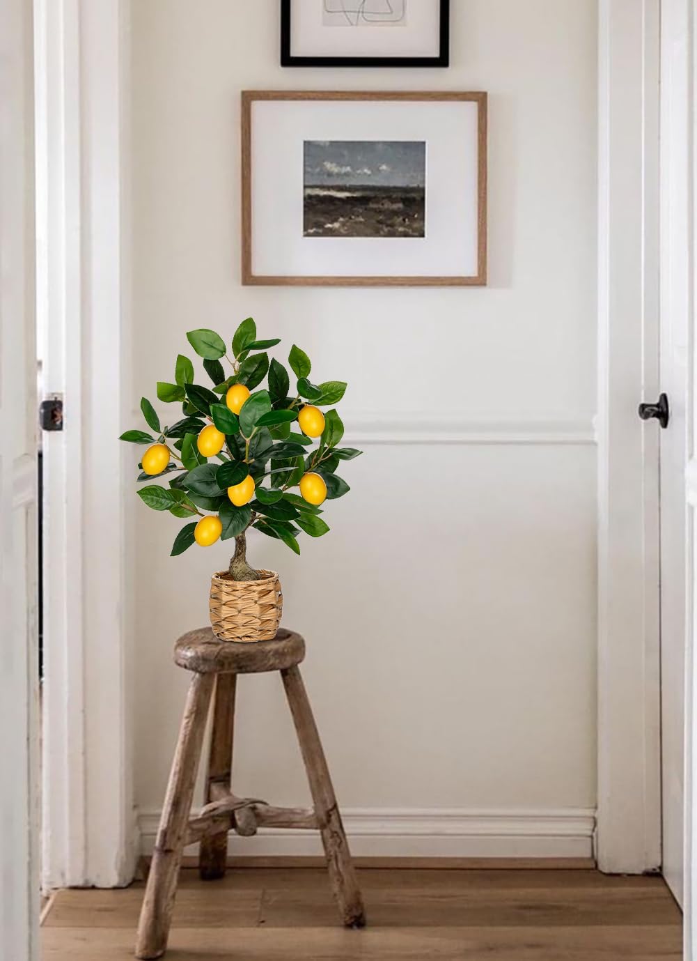Oairse Artificial Lemon Tree 173 Inch Indoor Decor
