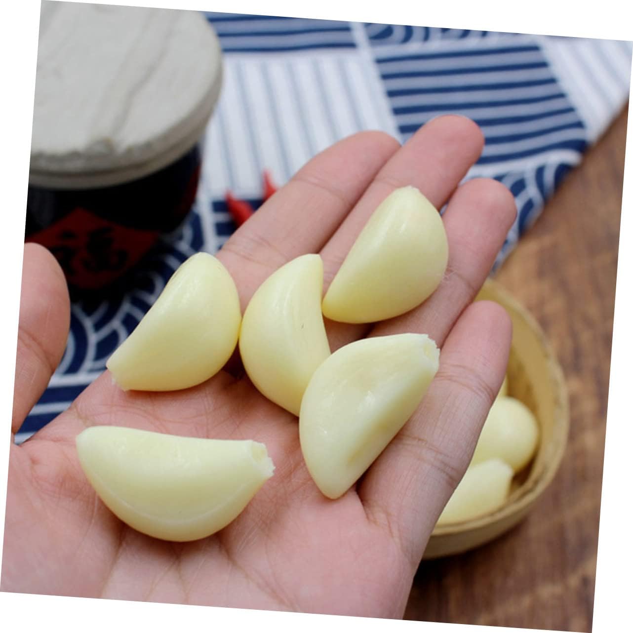 10pcs Artificial Garlic Cloves for Decor and Photo Props