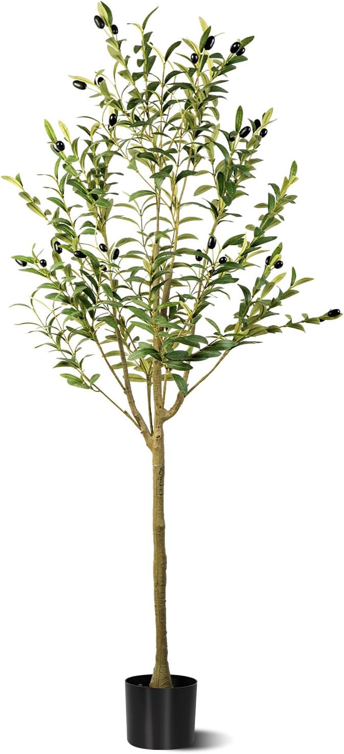 Hylmiip 5FT Artificial Olive Tree for Home Office Decor