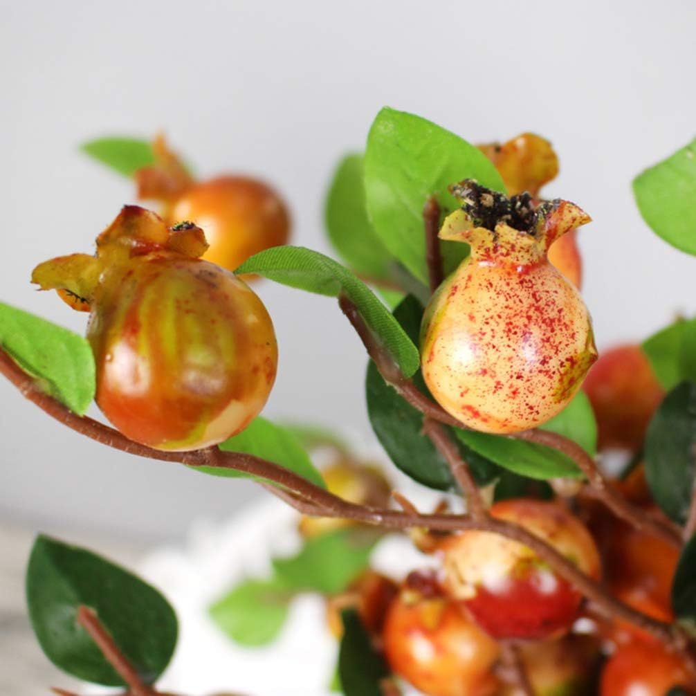 Healifty Artificial Sunset Red Berry Bouquet