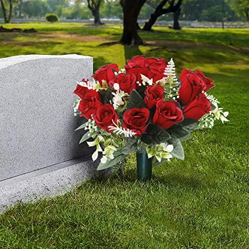 UArtlines Artificial Cemetery Flowers for Grave