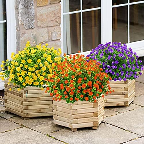 GREENRAIN Artificial Grass for Outdoor Decoration 6 Bundles