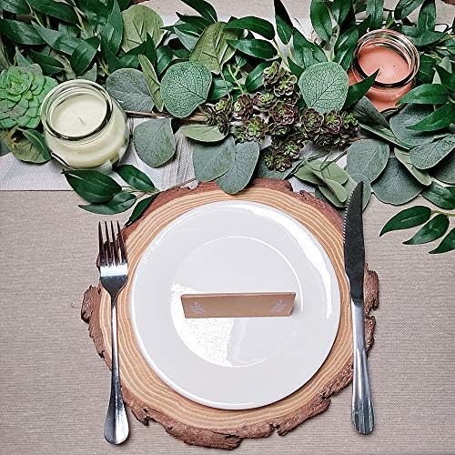 Windiy 55 Ft Mixed Faux Silver Dollar Eucalyptus Garland