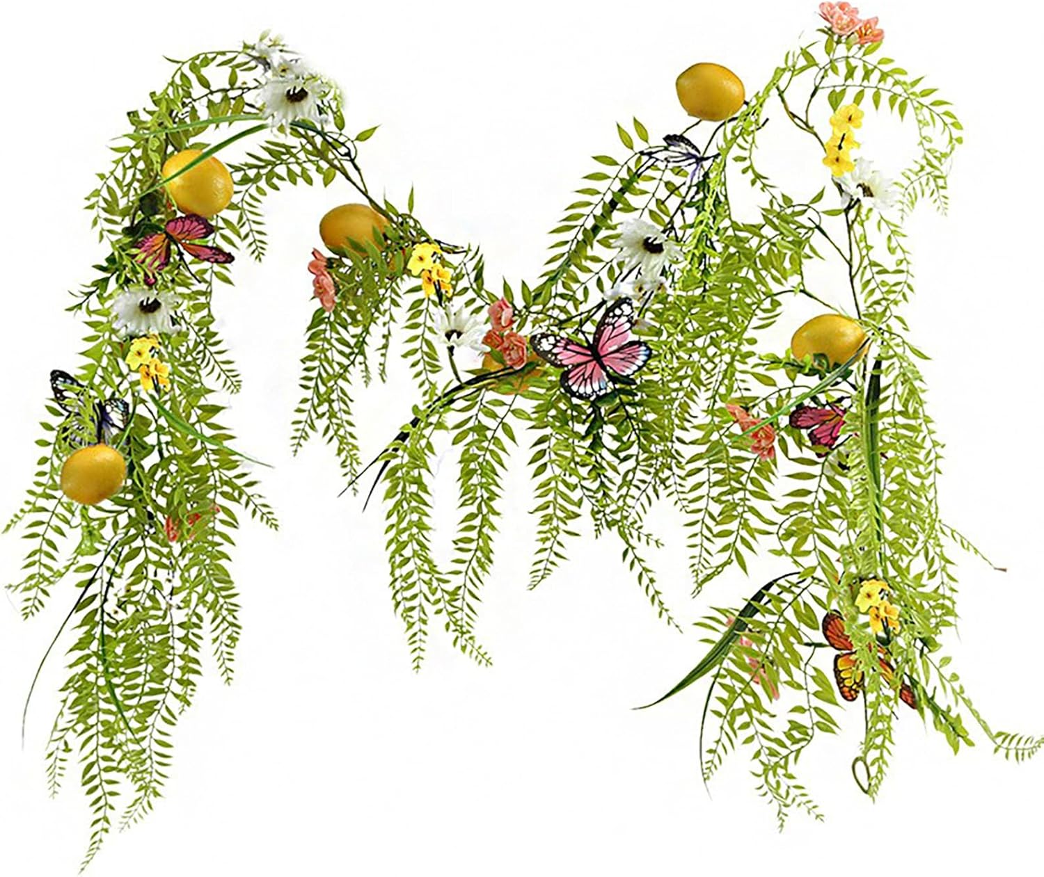 belupai Artificial Lemon Vine Garland 69in