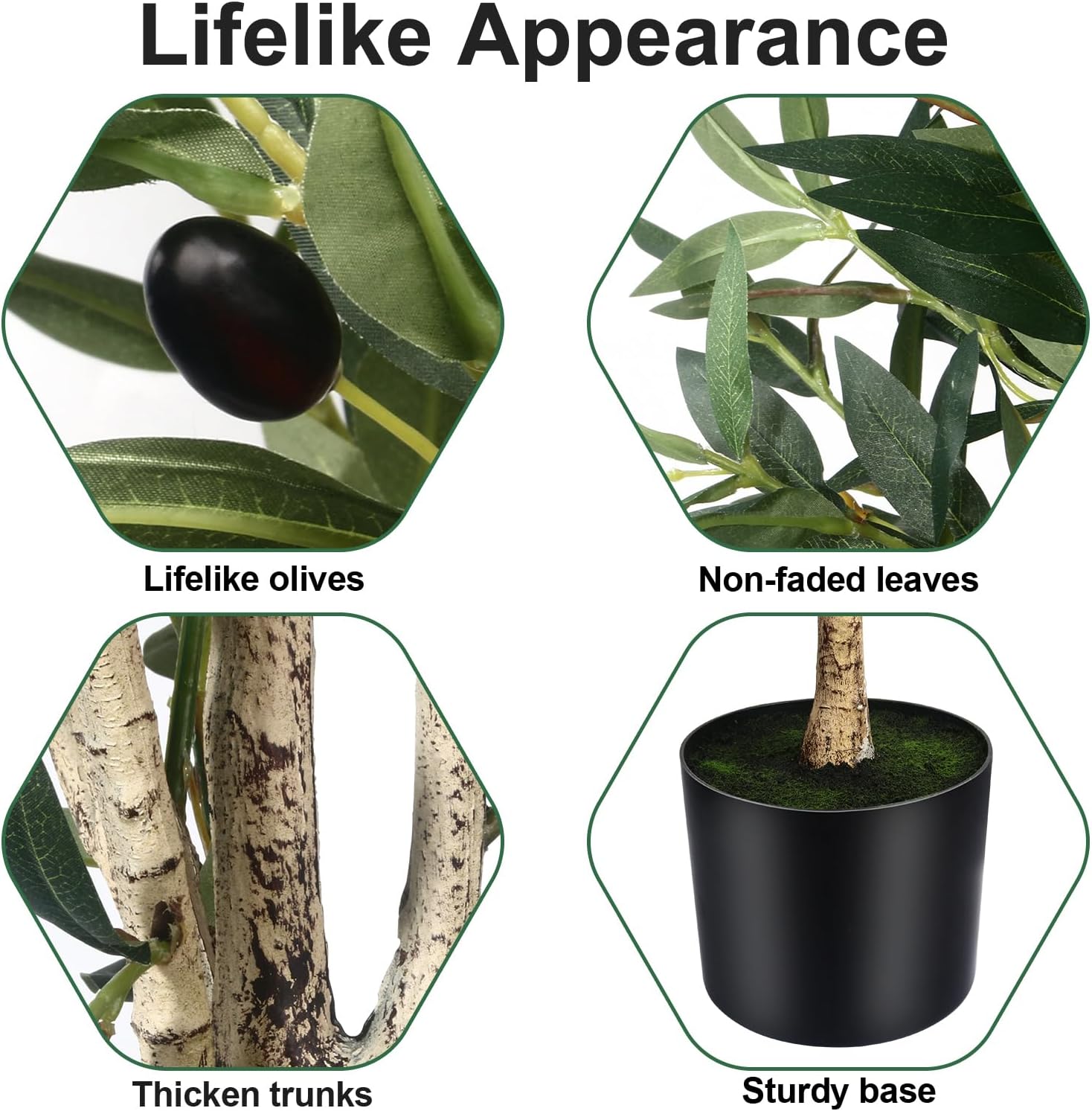6FT Olive Tree Artificial Indoor Decor