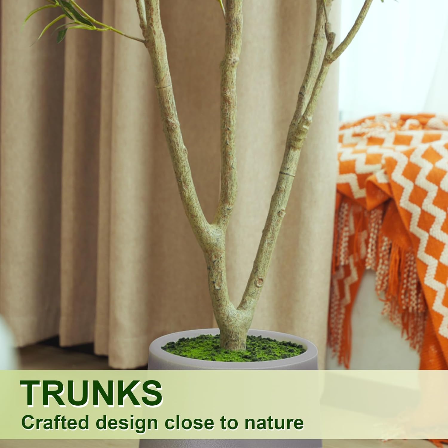 VIVATREES 5FT Artificial Olive Tree with Planter