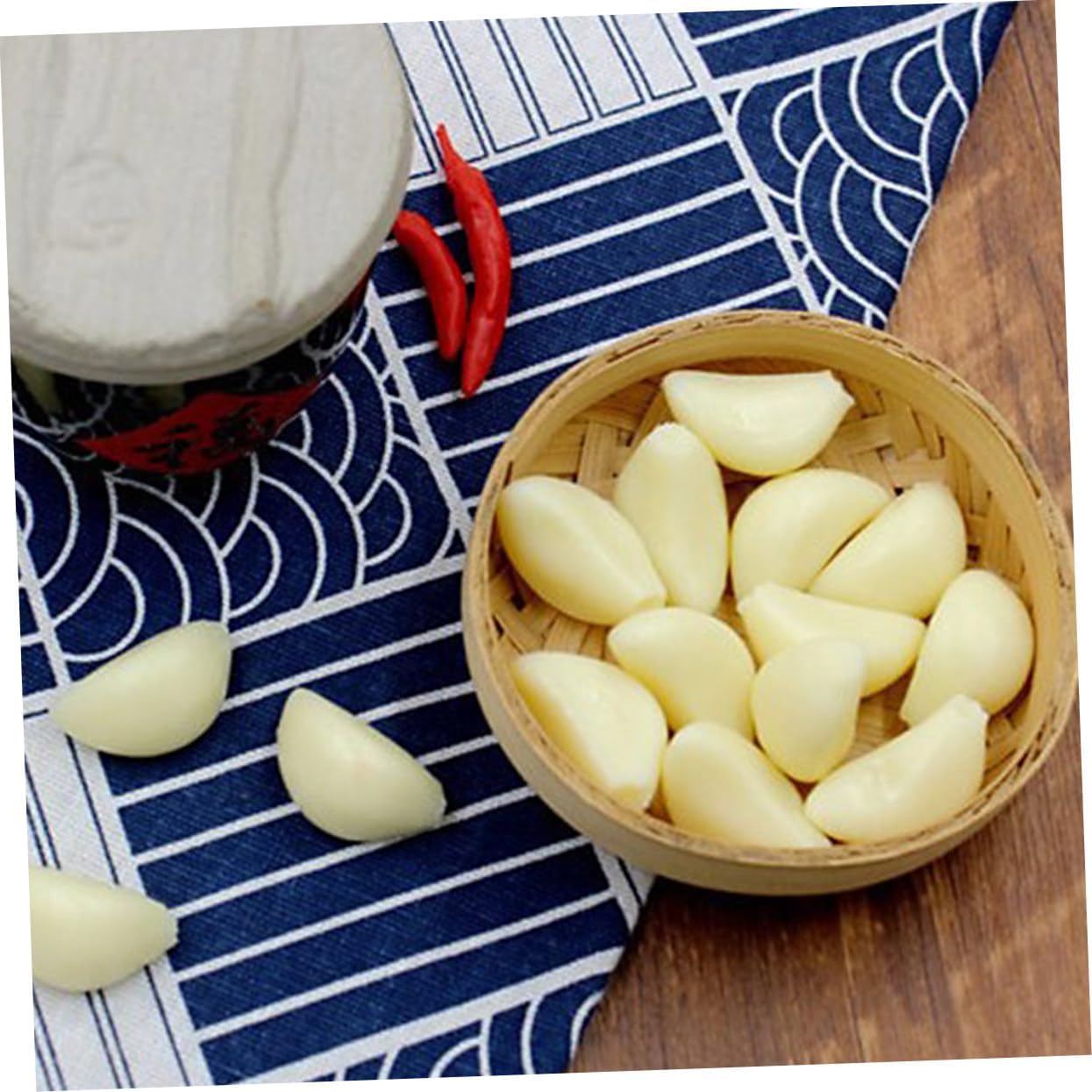 10pcs Artificial Garlic Cloves for Decor and Photo Props