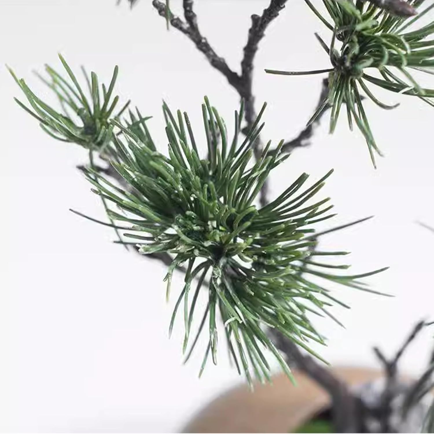 FAFACAI Artificial Bonsai Tree Gray Desktop Decor