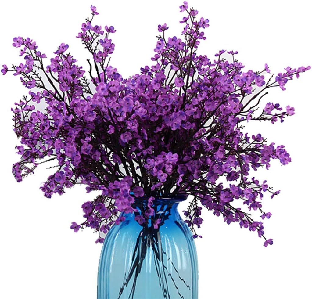 JAKY Global Artificial Flower Bouquet Purple 6 Bundle