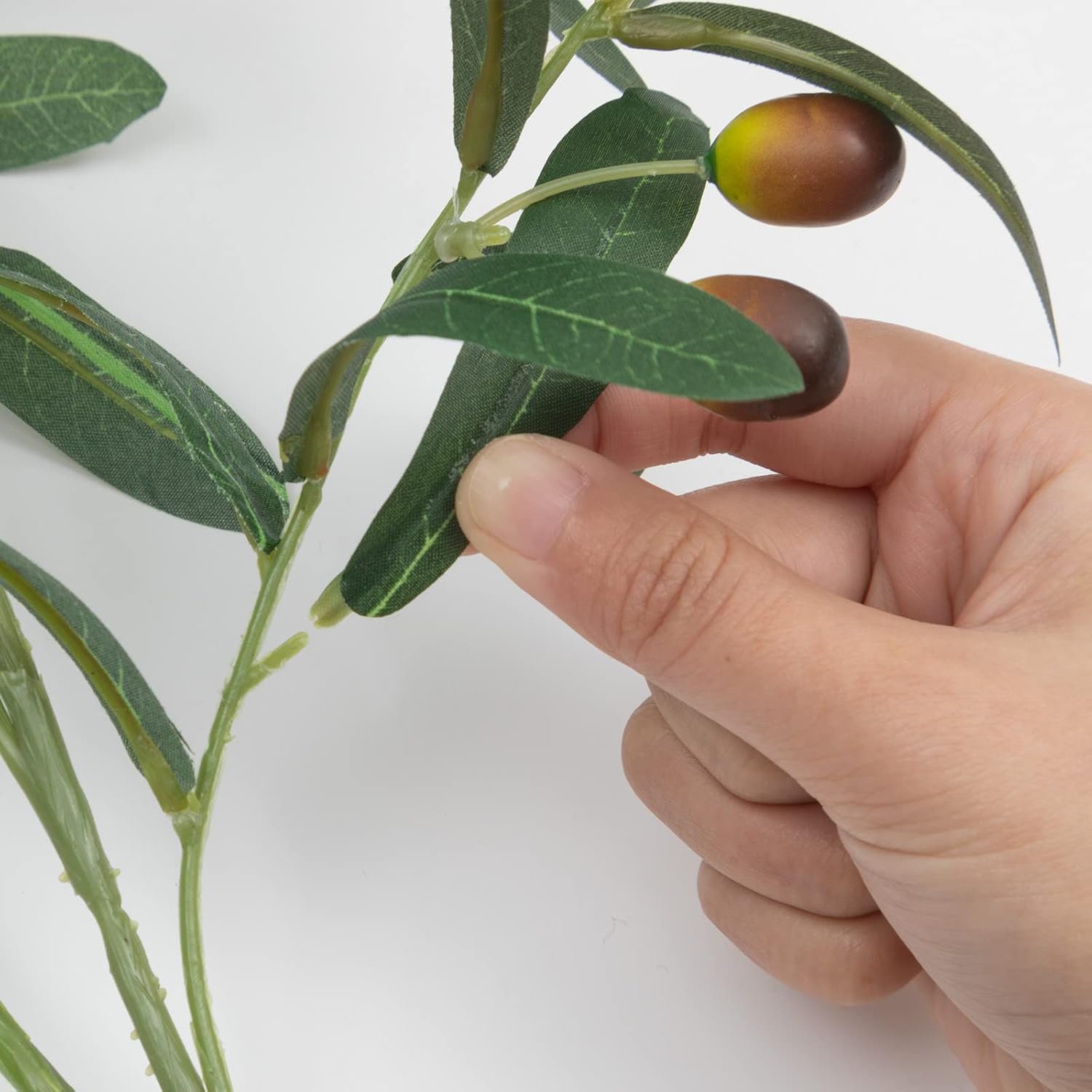 SHACOS 6 Piece Artificial Olive Branches for Vases