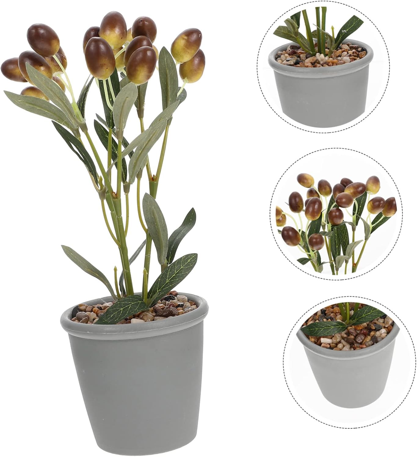 Garneck Artificial Bonsai with Simulated Fruit Decor