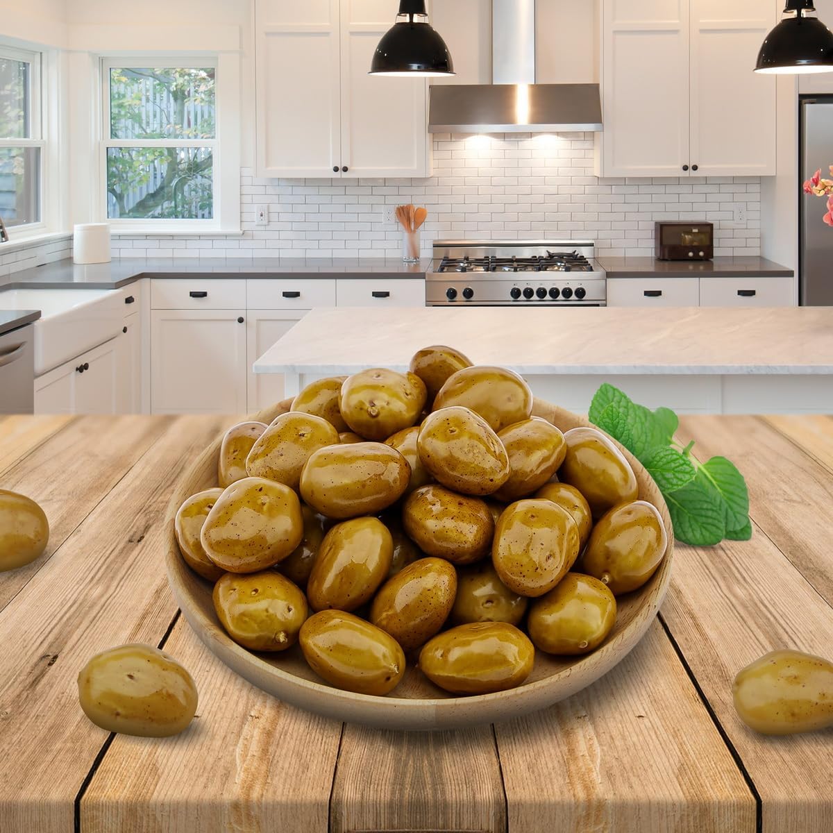30 pcs Realistic Fake Potatoes for Decor