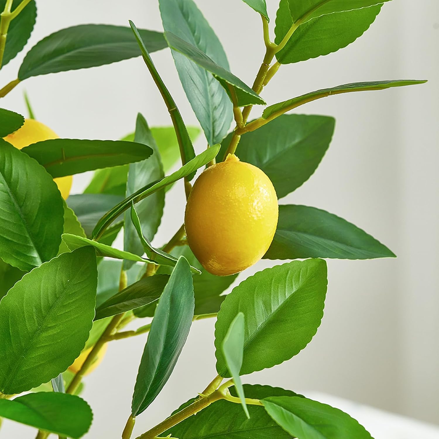 3 Pcs Artificial Lemon Branches 18 Inch Lemon Tree Decor