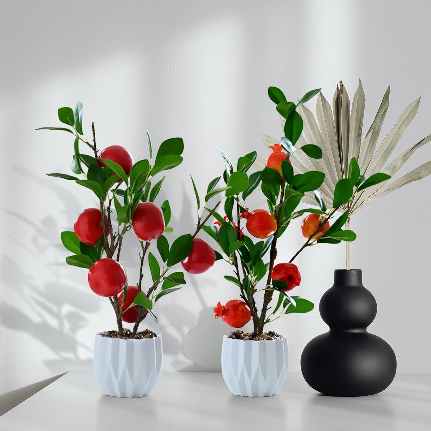Lemon Tree Bonsai Artificial Plant Potted Decor