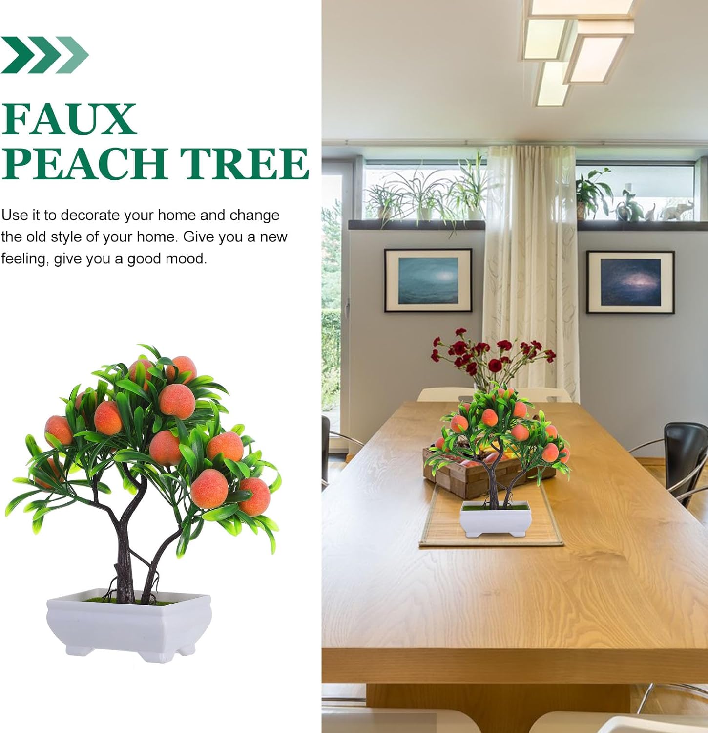 ABOOFAN Artificial Peach Tree Indoor Decor