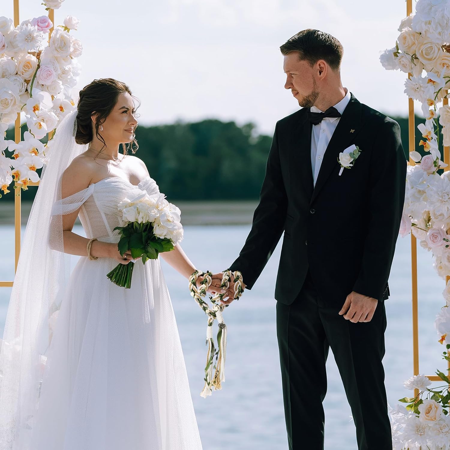 ReliThick Wedding Lasso Handfasting Cord Set with Pendant