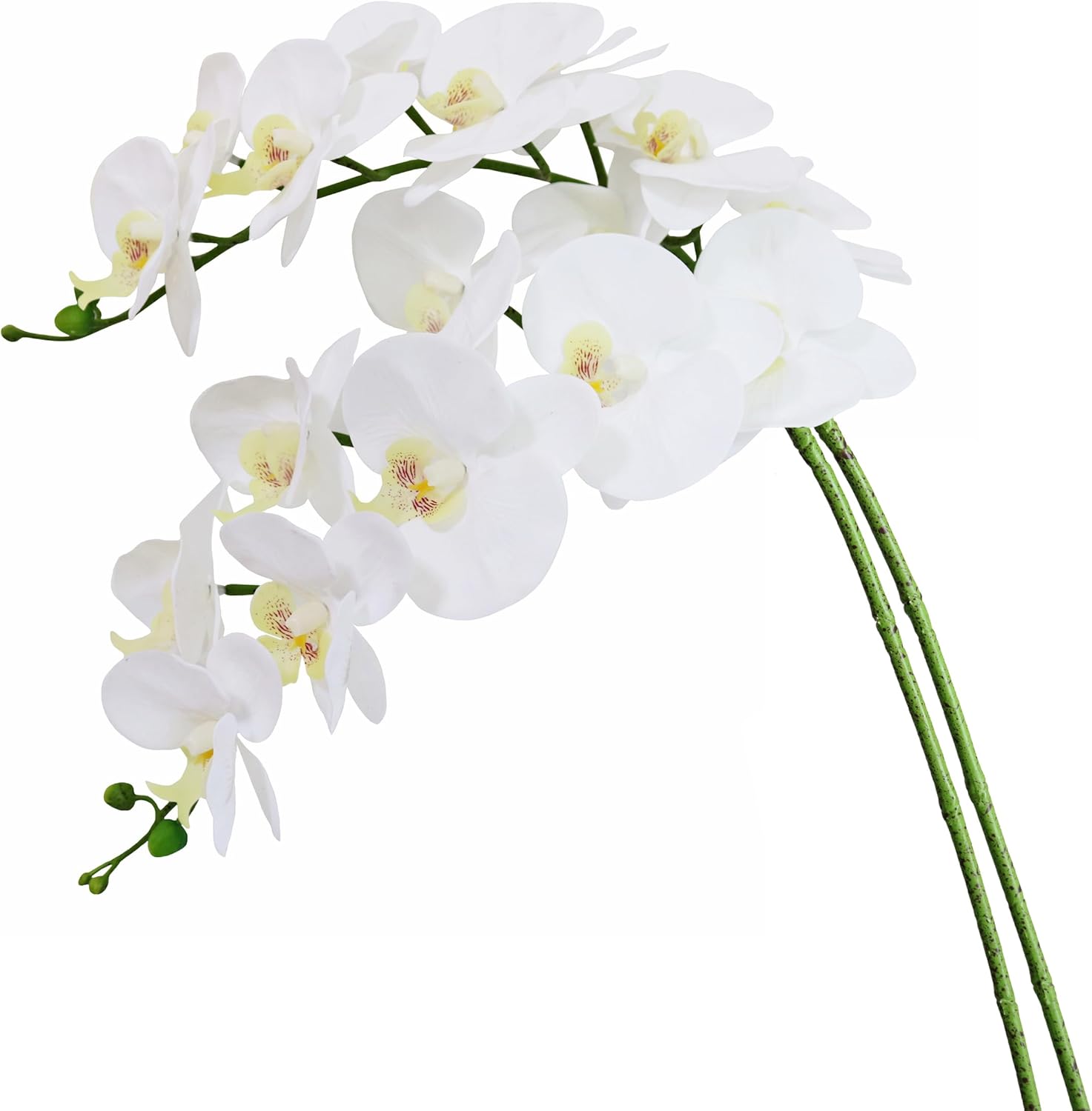 Htmeing 38 Inch Artificial Phalaenopsis Flowers Branches Real Touch