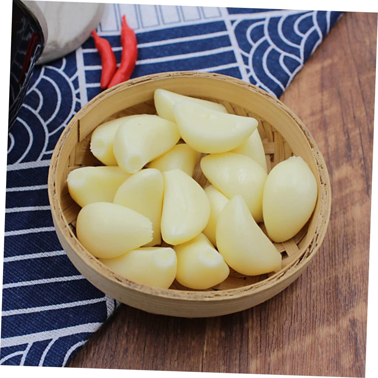 10pcs Artificial Garlic Cloves for Decor and Photo Props