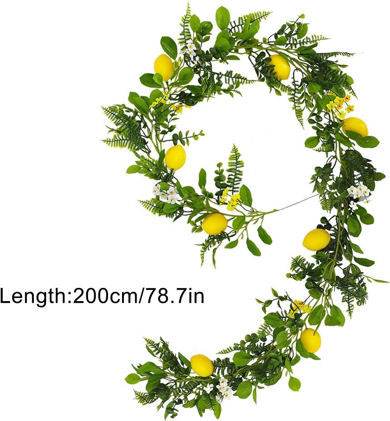 Firlar 2 Pcs Artificial Lemon Garland Vines 787 Inch