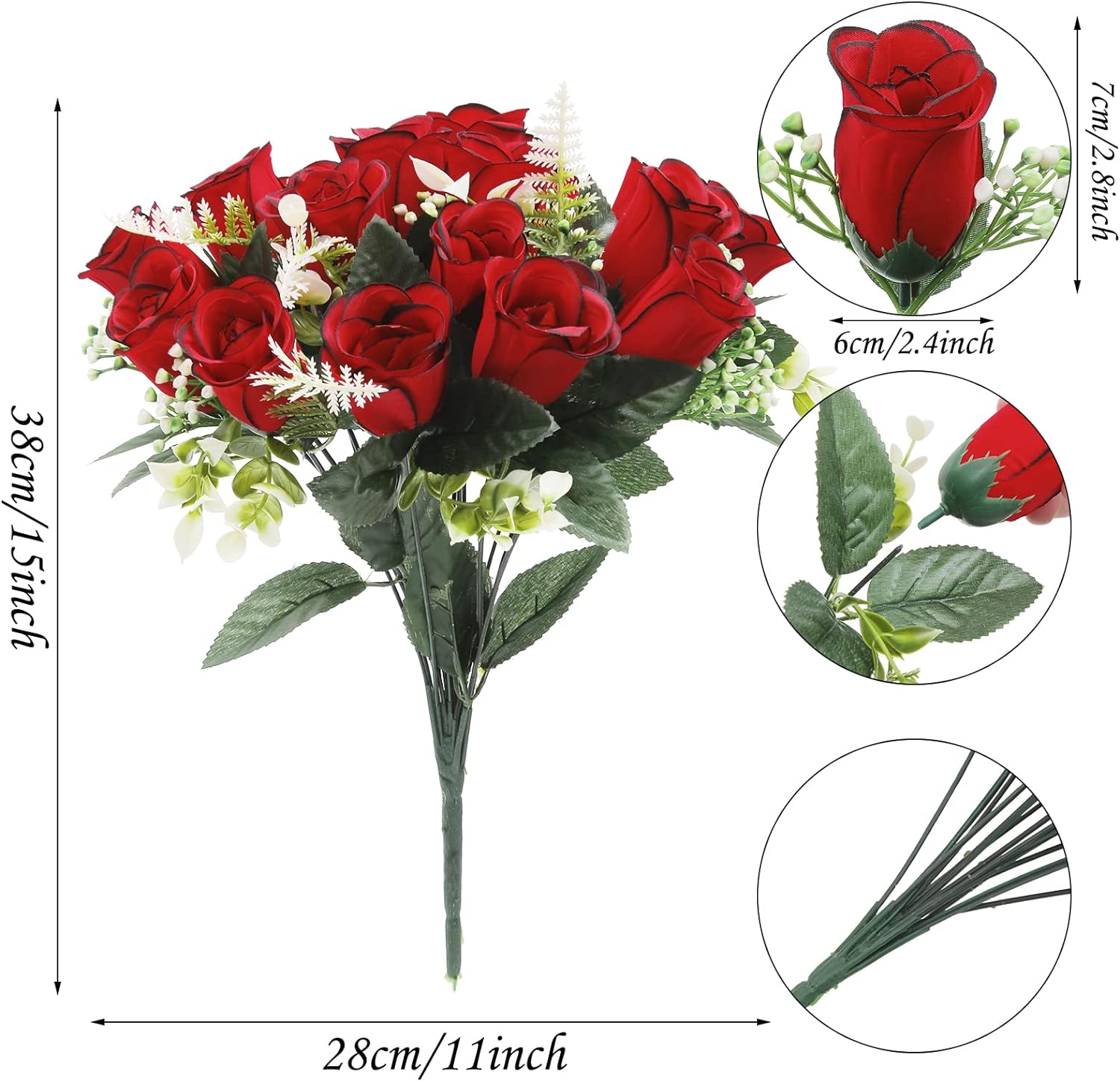 UArtlines Artificial Cemetery Flowers for Grave