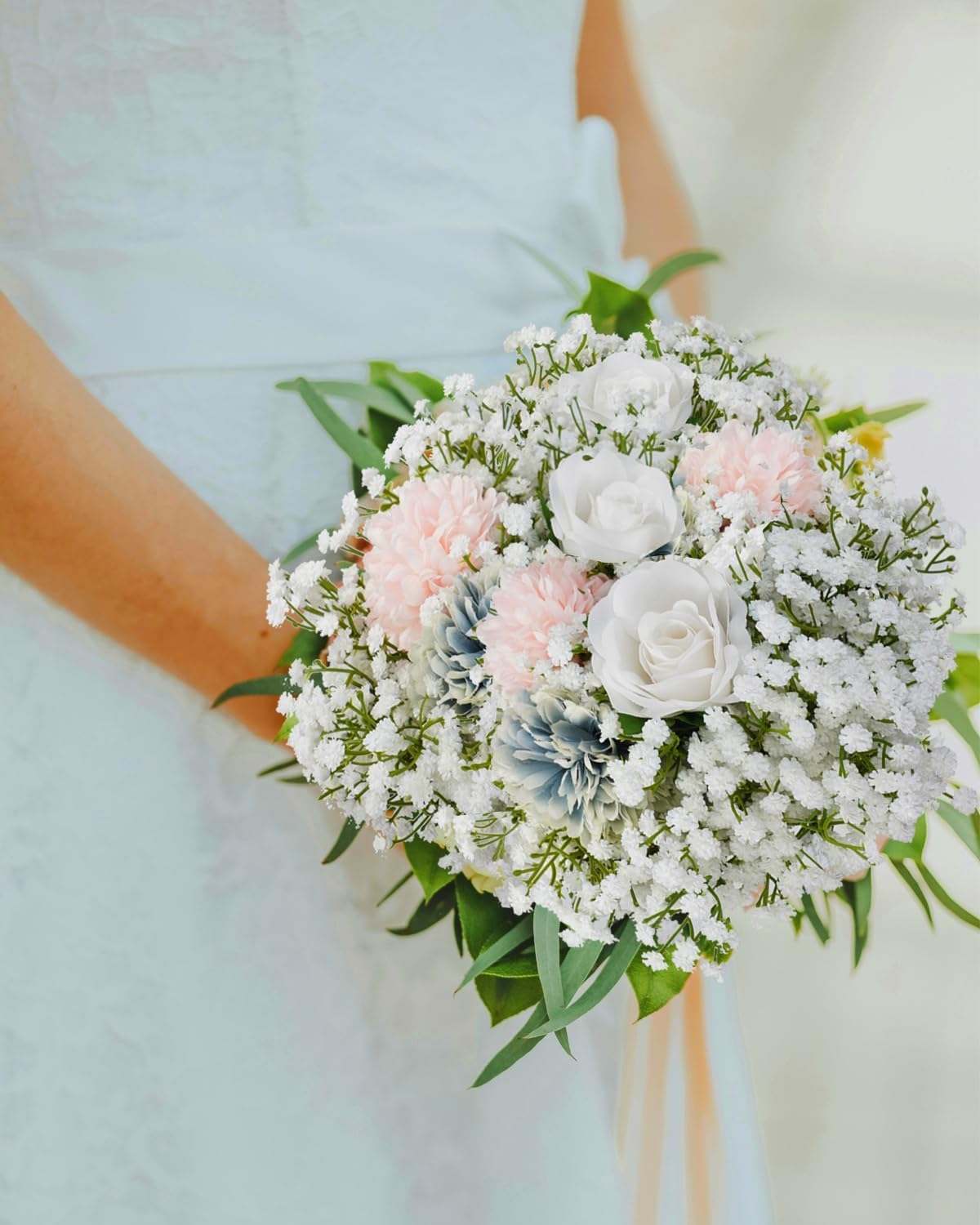 24Pcs Artificial Babys Breath Flowers for Wedding Decor DIY