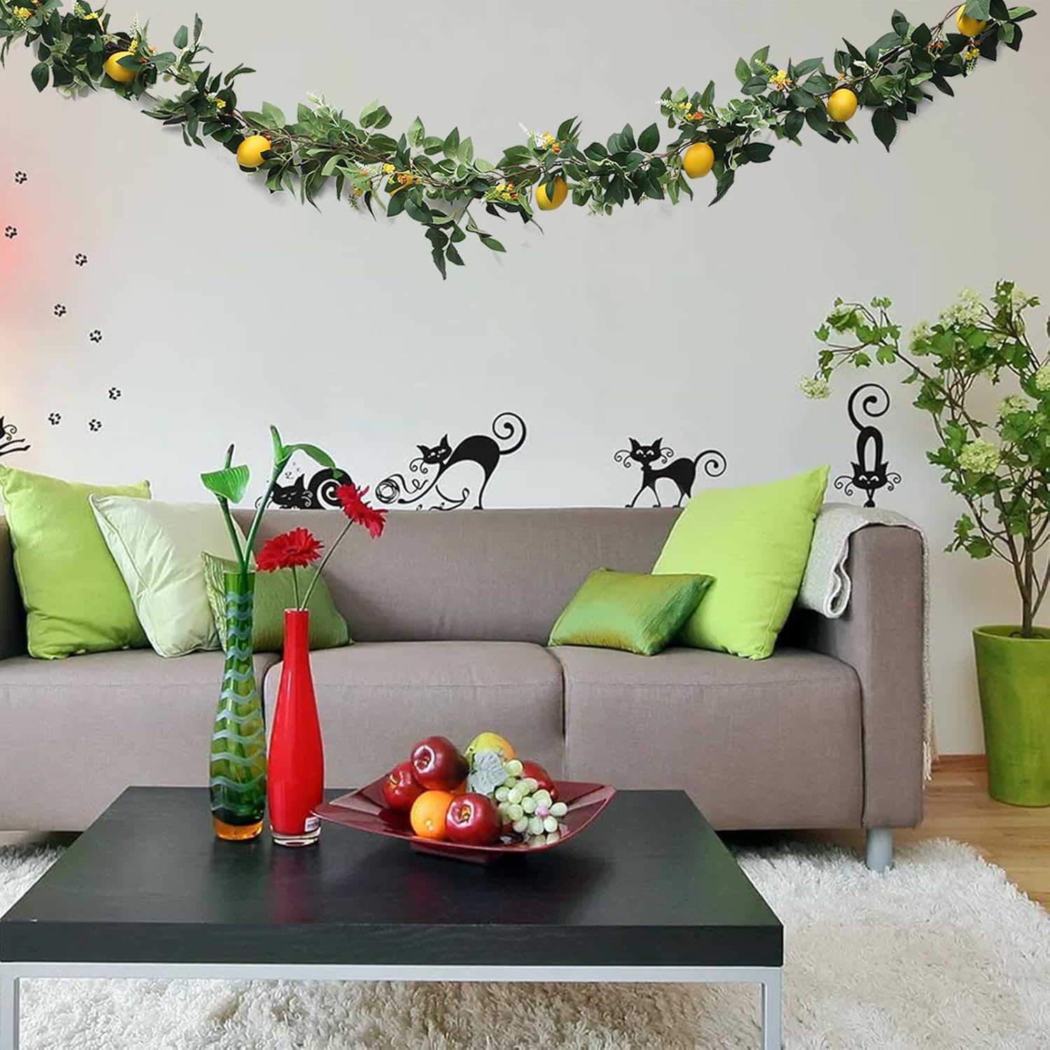 6 Ft Artificial Lemon Garland for Home Decor 1
