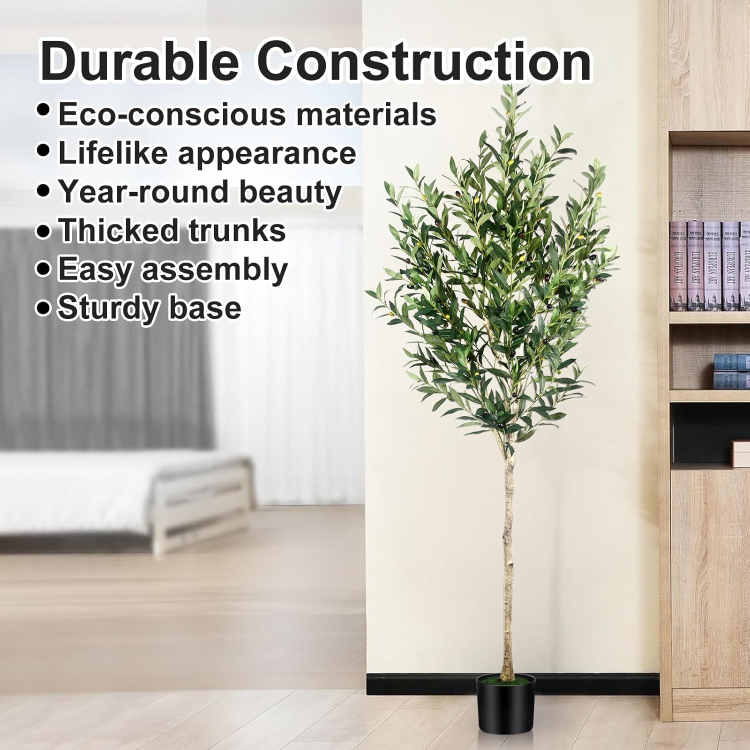 6FT Olive Tree Artificial Indoor Decor