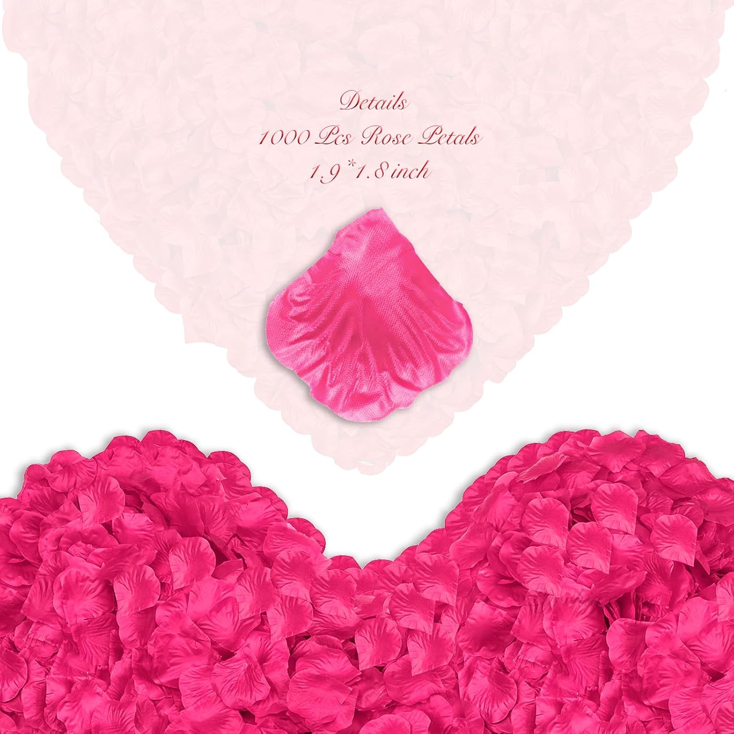1000Pieces Artificial Rose Petals for Romantic Decor