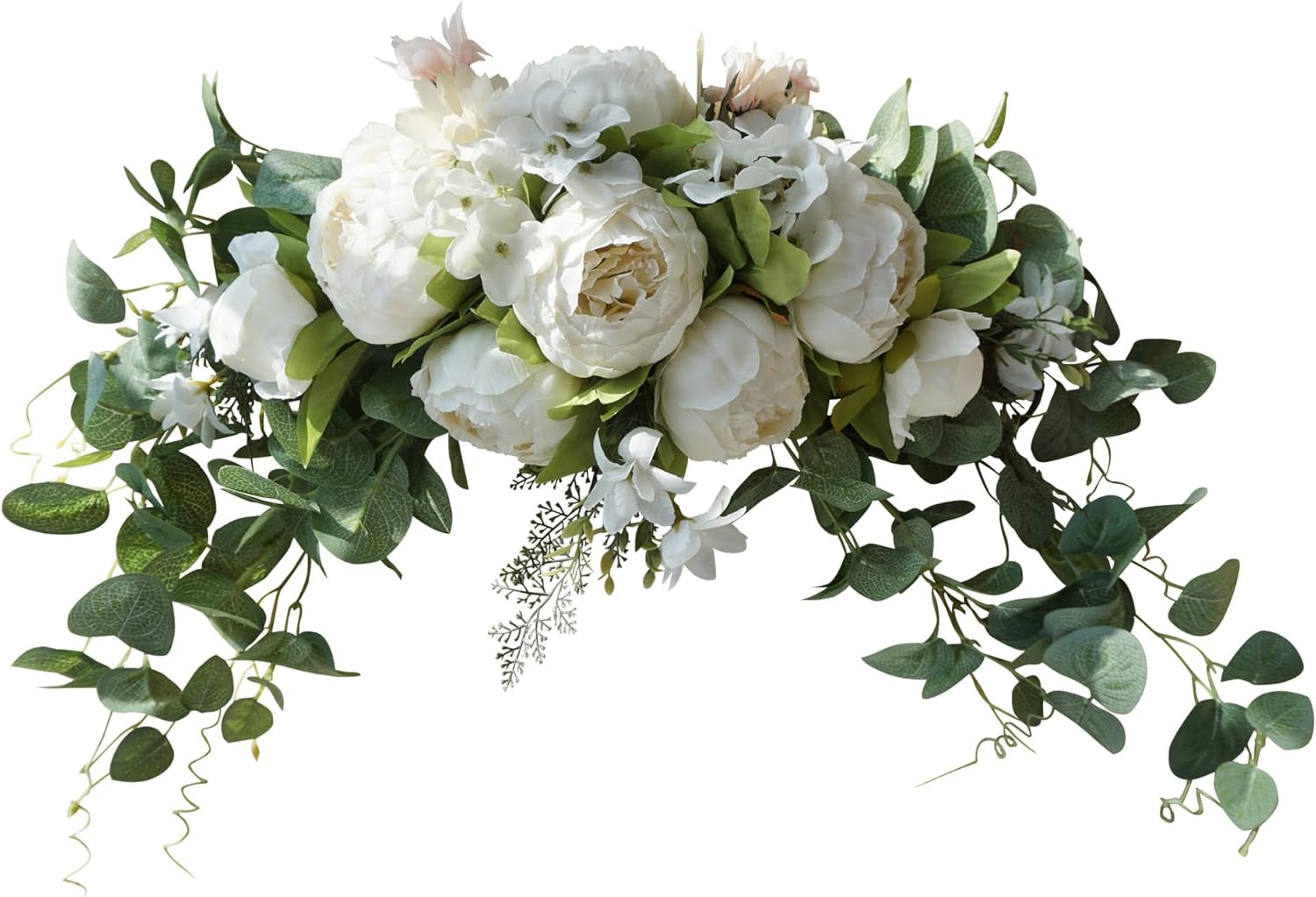 HS BRIDAL 30 Inch Artificial Floral Swag for Wedding Arch