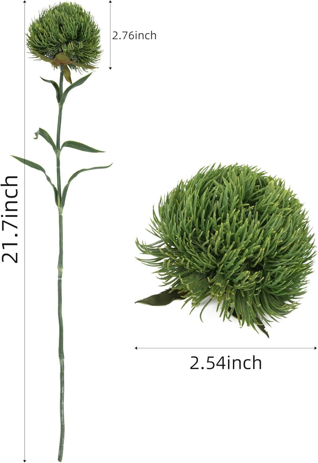 DuHouse 4Pcs Artificial Dianthus Greenery for Home Decor