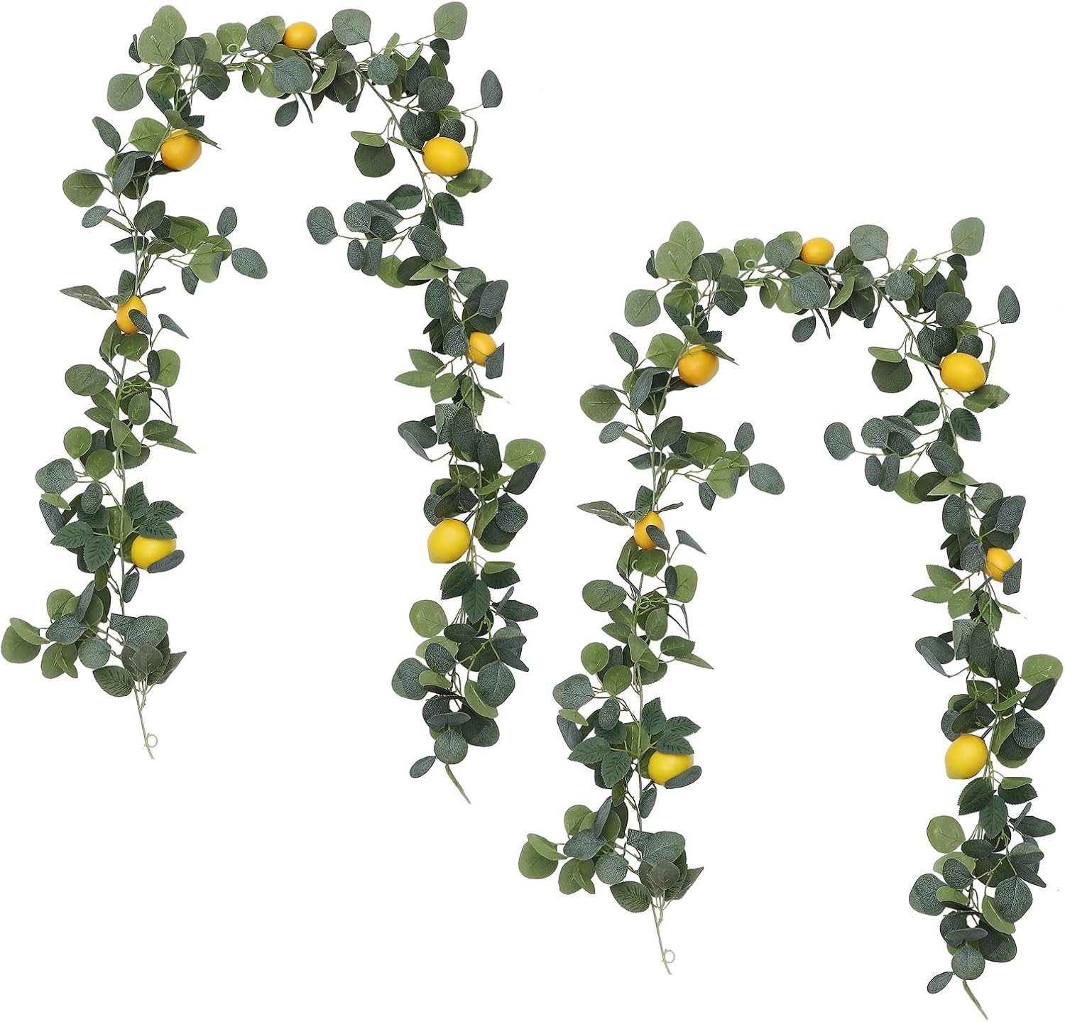 2 Pcs 128 Ft Artificial Lemon Garland for Decor