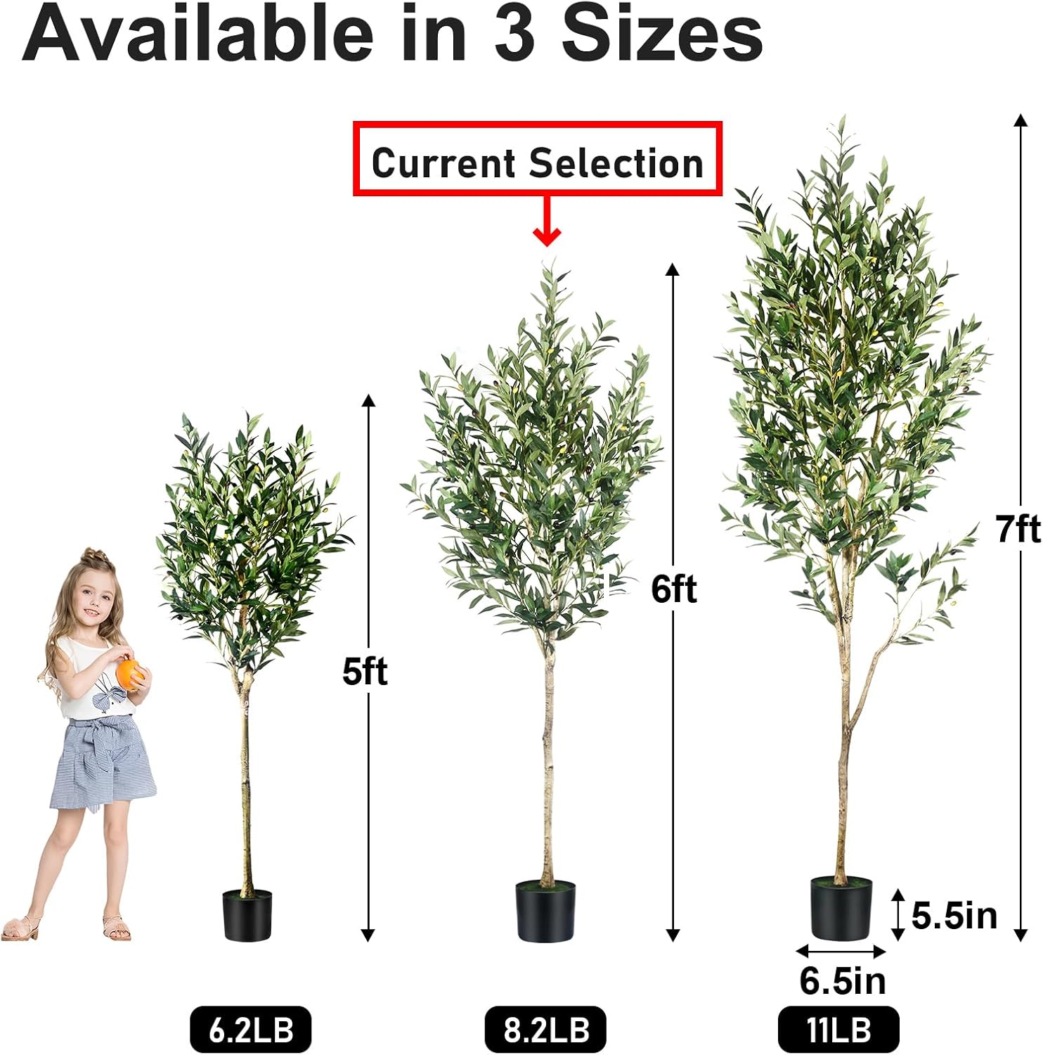 6FT Olive Tree Artificial Indoor Decor