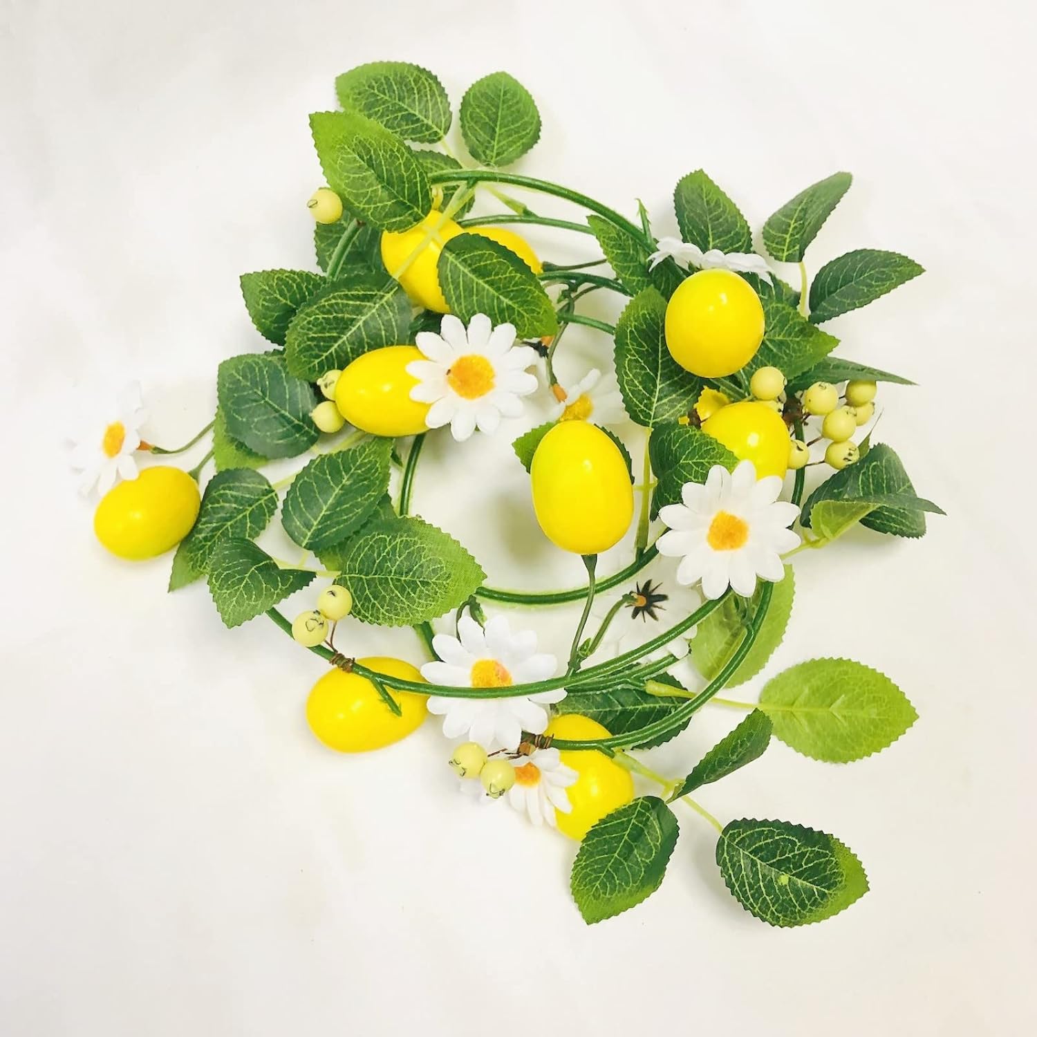 Artificial Lemon Rose Vine Garland Decoration