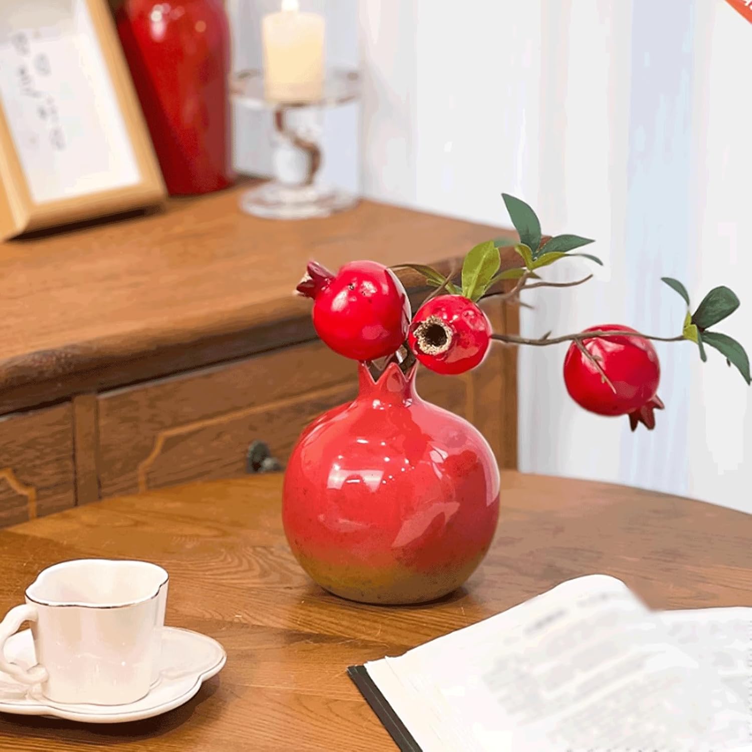 Realistic Foam Artificial Flowers with Ceramic Vase