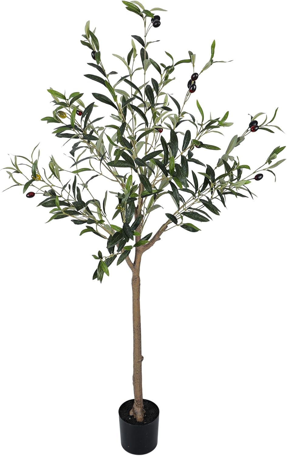 Olive Tree Artificial 4FT with Realistic Leaves and Fruits in Pot
