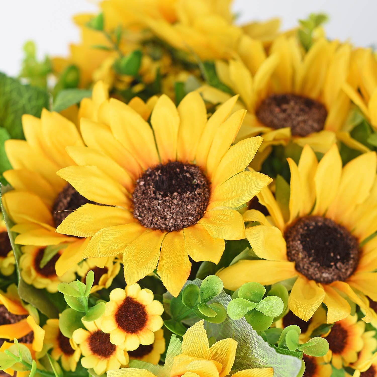 Lvydec Artificial Sunflower Bouquet 2 Pack