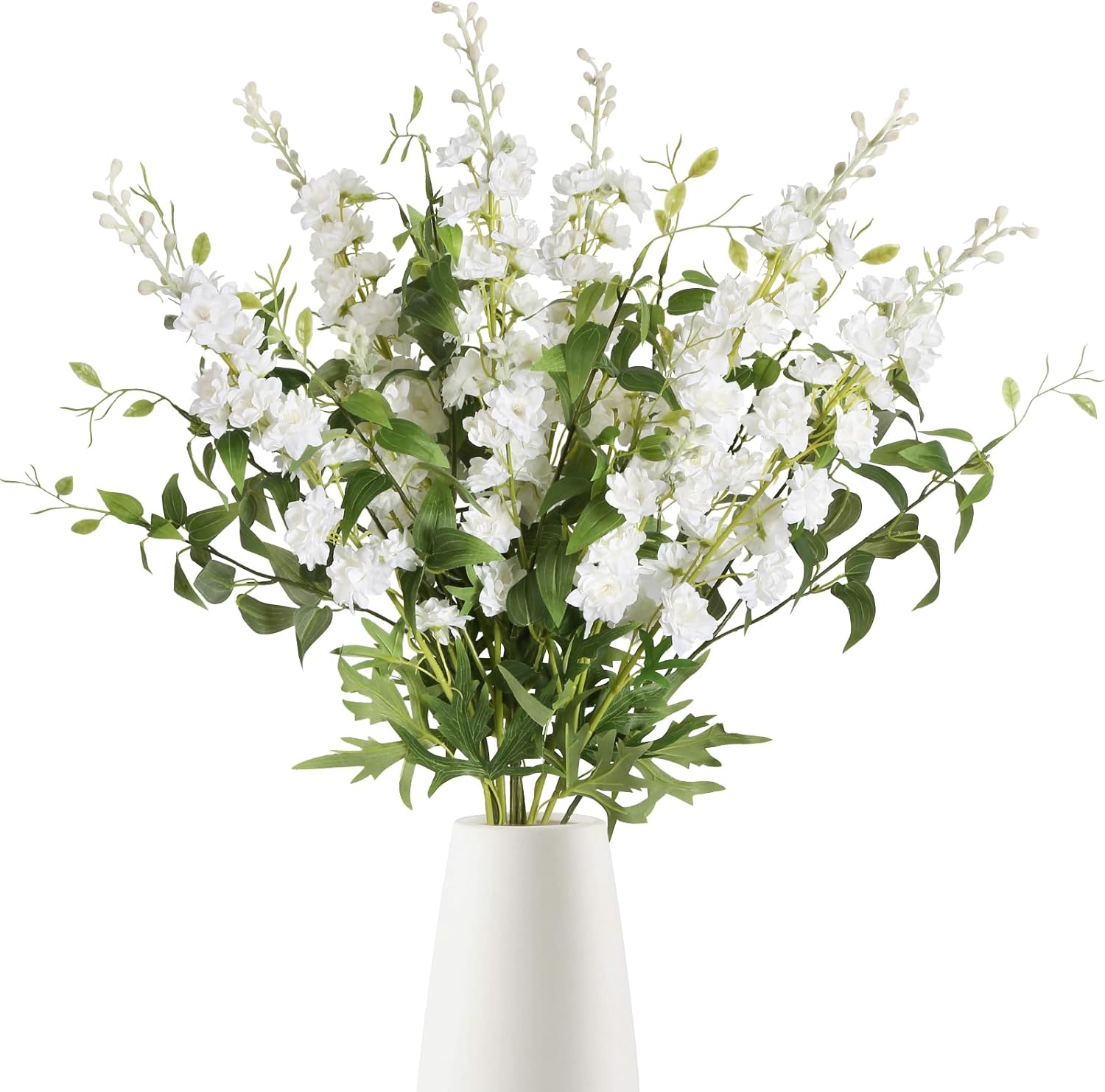 IPOPU Artificial Delphinium Flowers 9PCS for Wedding Home Decor