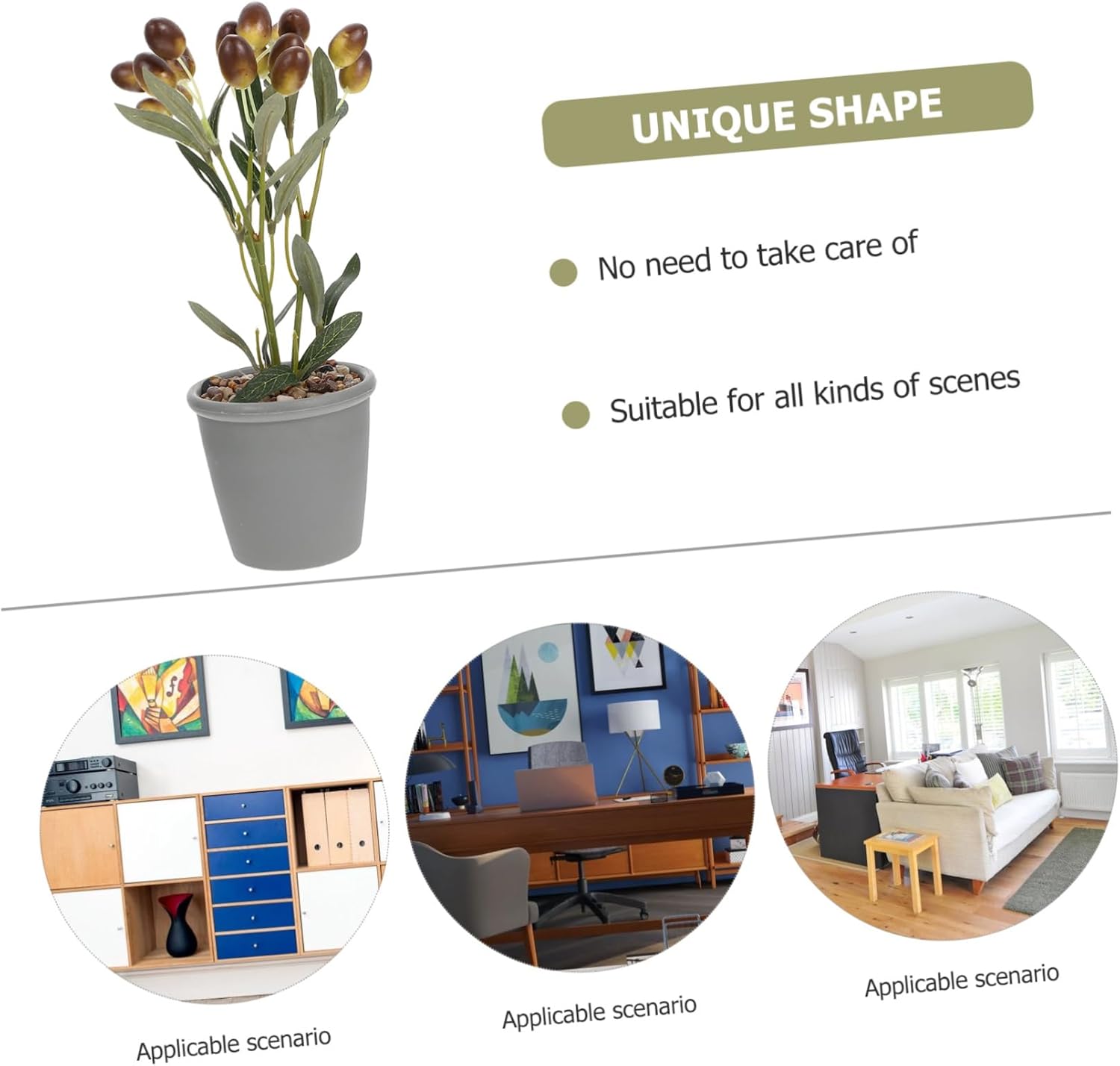 Ciieeo Artificial Fruit Potted Plant for Home Office Kitchen