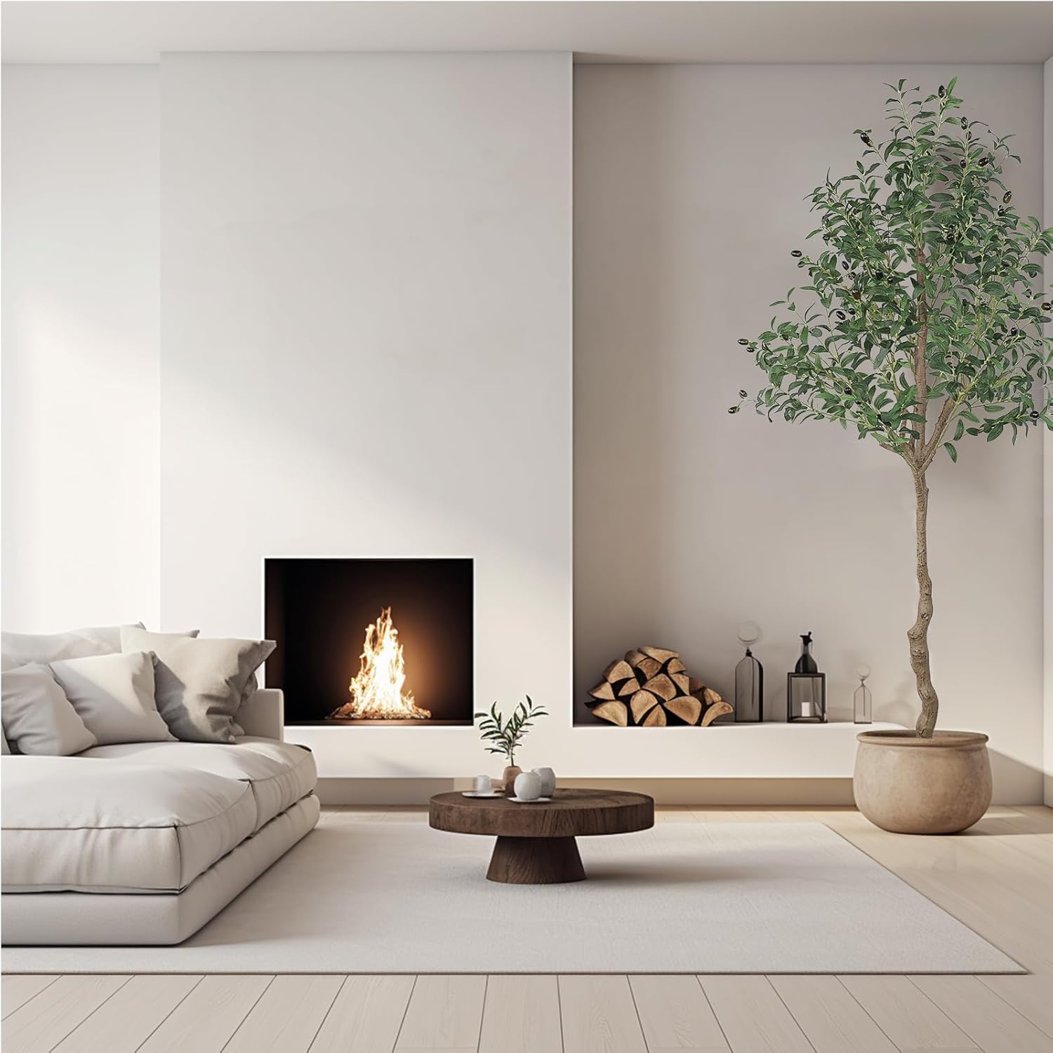 ANTING 6FT Artificial Olive Tree 2 Pack