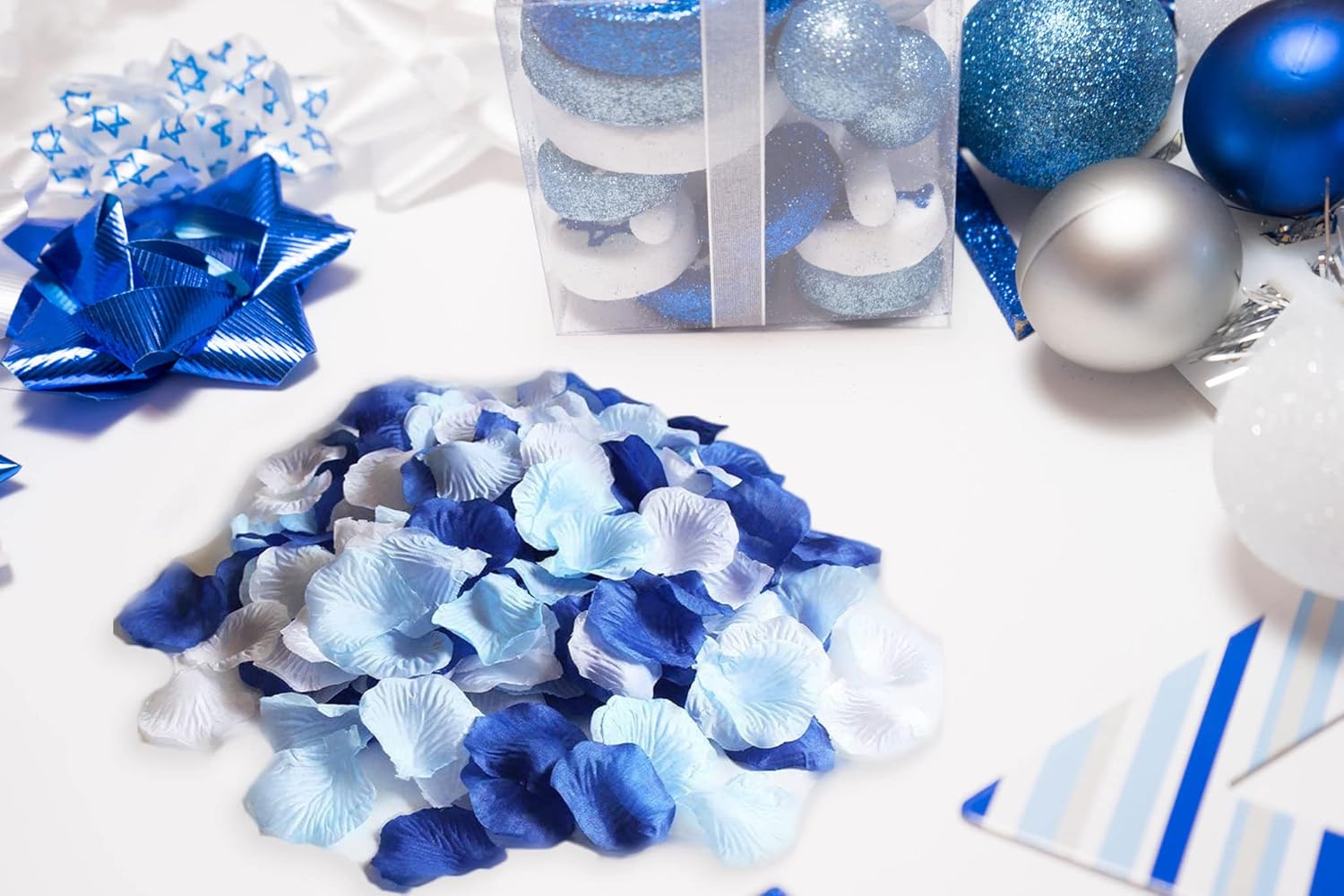 ALLHEARTDESIRES Artificial Silk Rose Petals Wedding Decorations